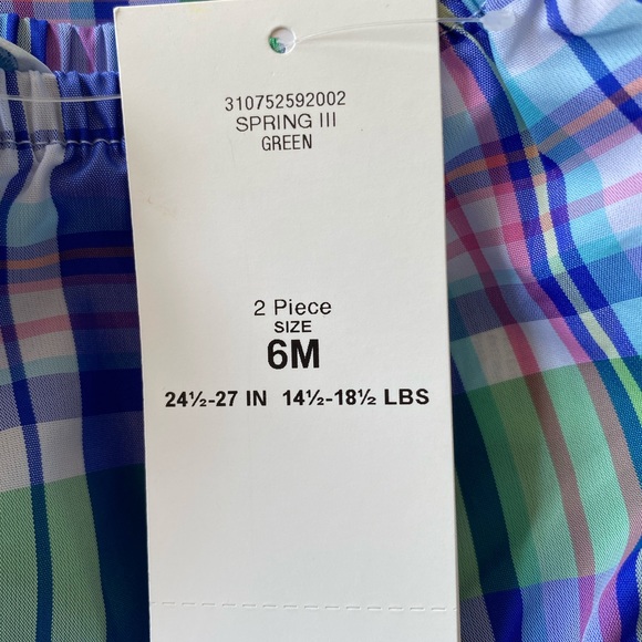 RALPH LAUREN Tafetta Tartan plaid infant dress NWT - Picture 4 of 5